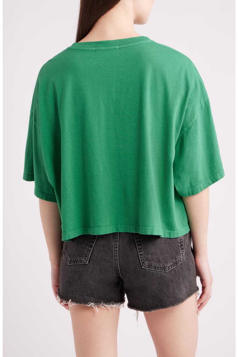 Division Champs V-Neck Cropped Graphic T-Shirt, Alternate, color, GREEN BRIAR