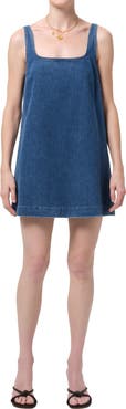 Citizens of Humanity Silvana Sleeveless Denim Shift Minidress