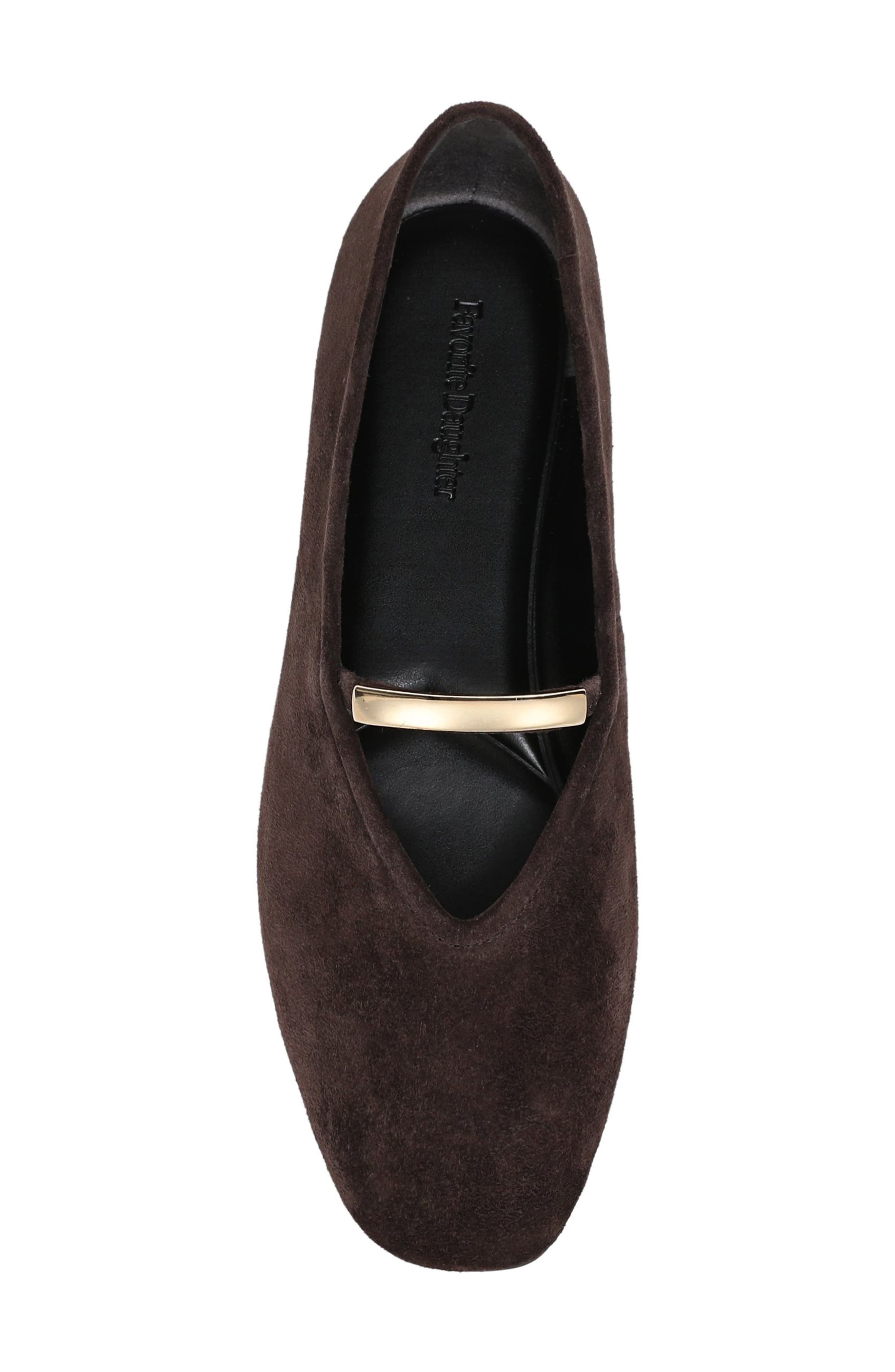 Maddie Mary Jane Ballet Flat, Alternate, color, COFFEE SUEDE