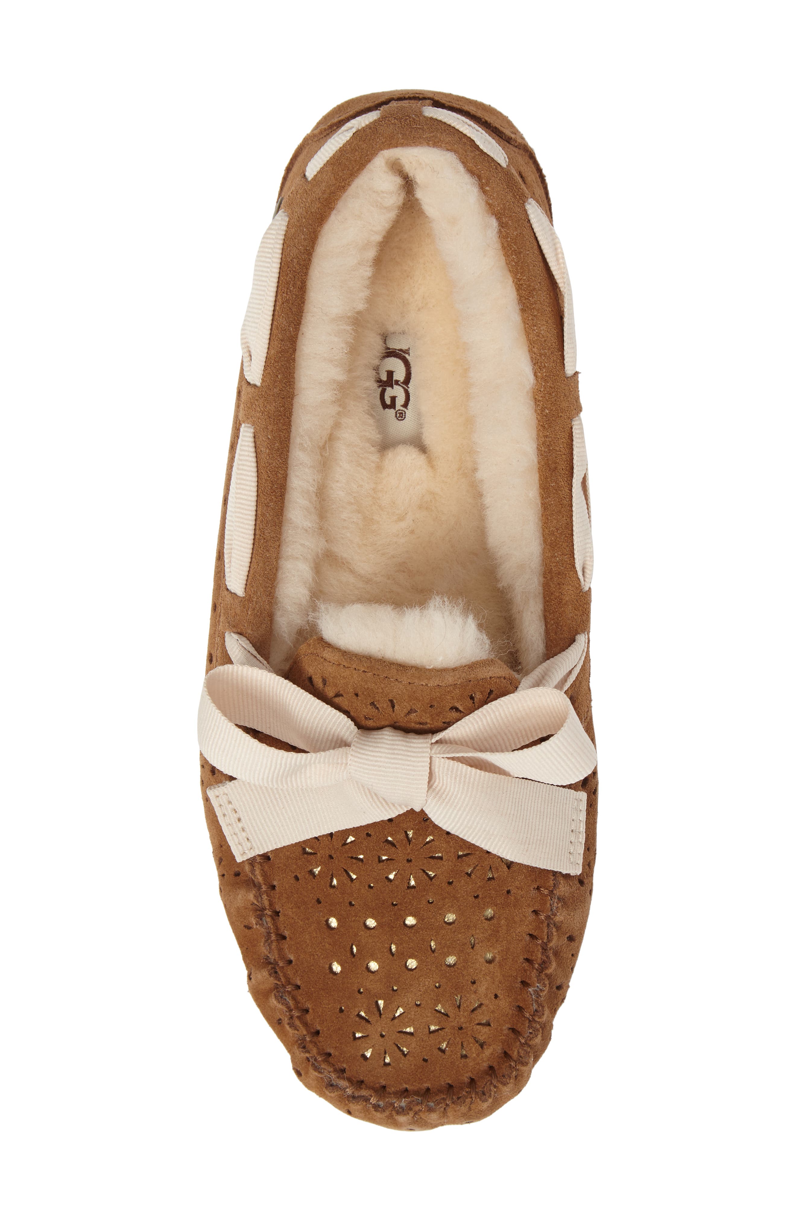 Dakota Sunshine Slipper, Alternate, color, CHESTNUT SUEDE