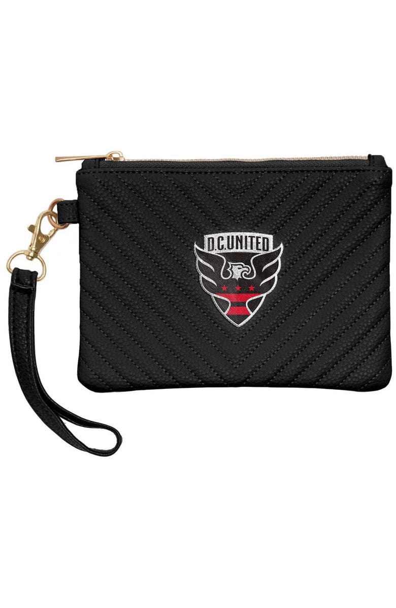 FOCO Women's D.C. United Penny Leather Mini Wristlet, Main, color, 