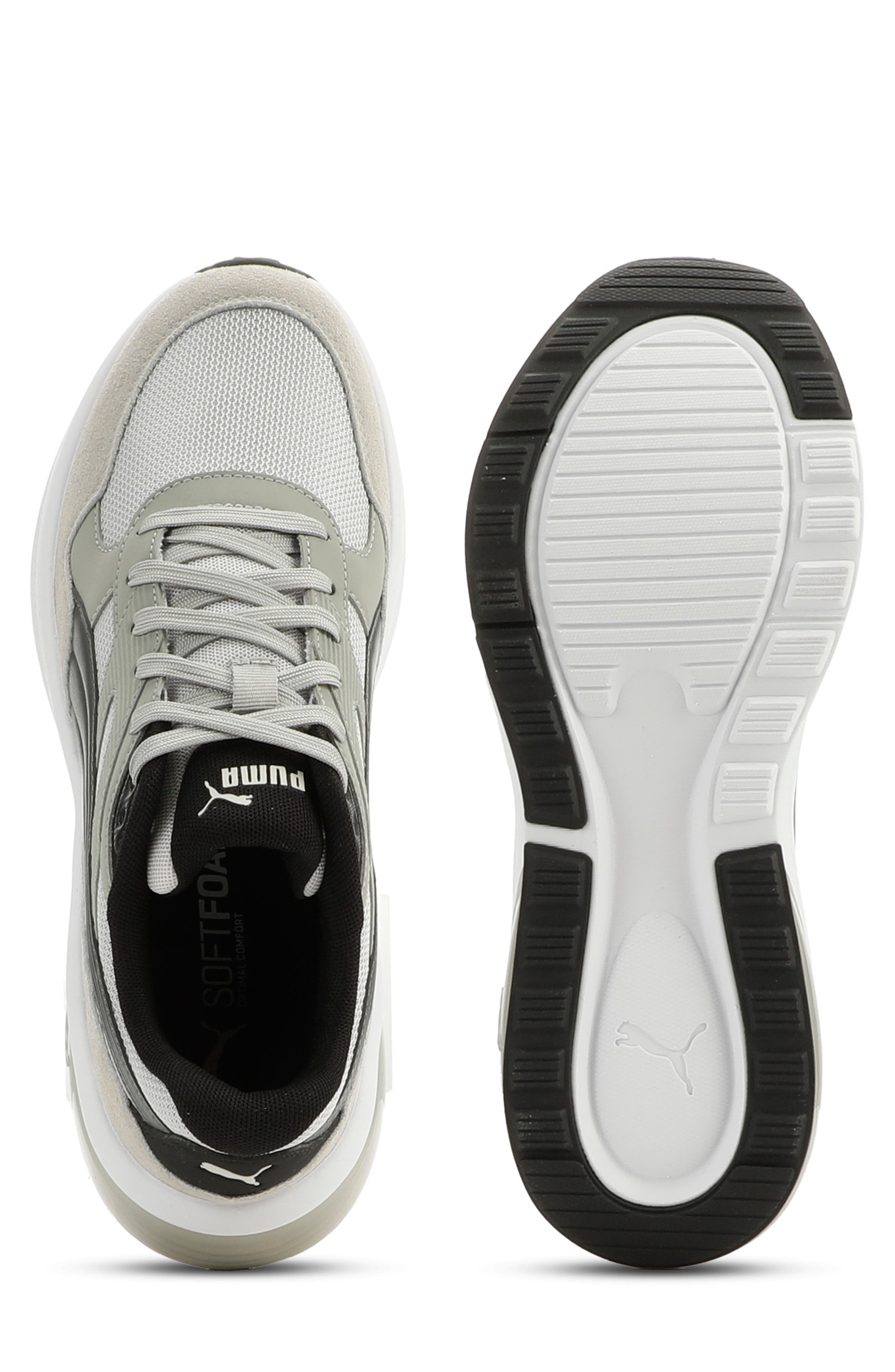 Seeker Retro Sneaker, Alternate, color, GLACIAL GRAY/ GRAY/ BLACK