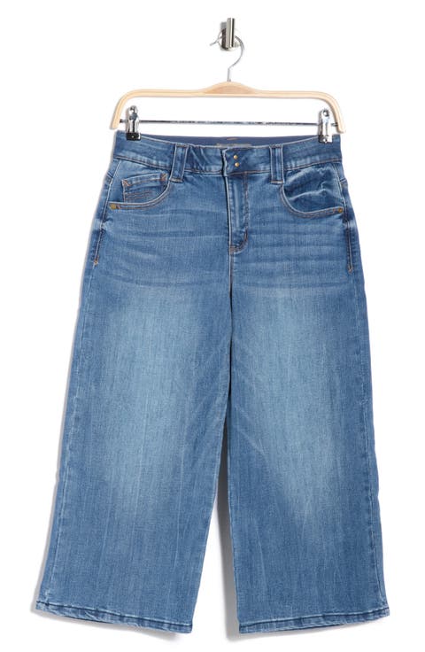 Relaxed Wide Leg Capri Jeans (Mid Blue Artisanal)