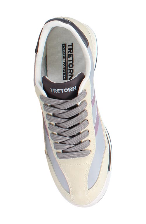 Tretorn Rawlins Retro Sneaker In Grey/lavender