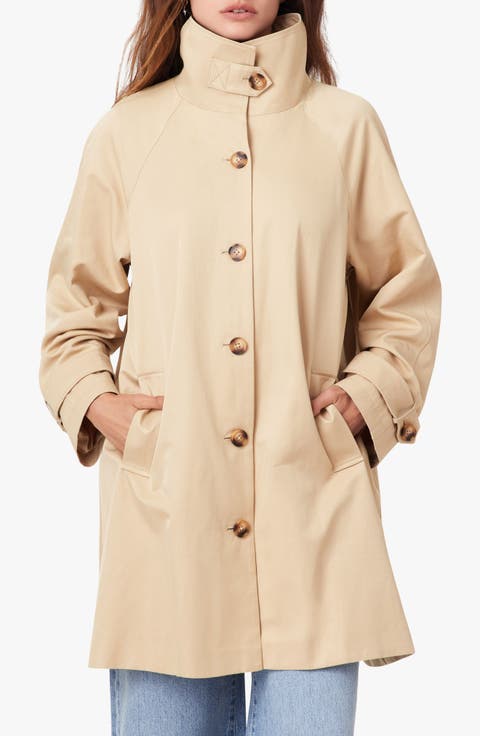 High Neck Trench Coat