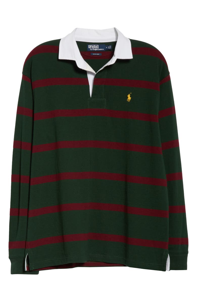 Polo Ralph Lauren Big Yarn Dye Stripe Rugby Shirt, Main, color, 