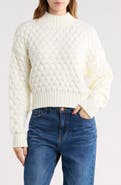 Elodie Bubble Knit Crop Sweater