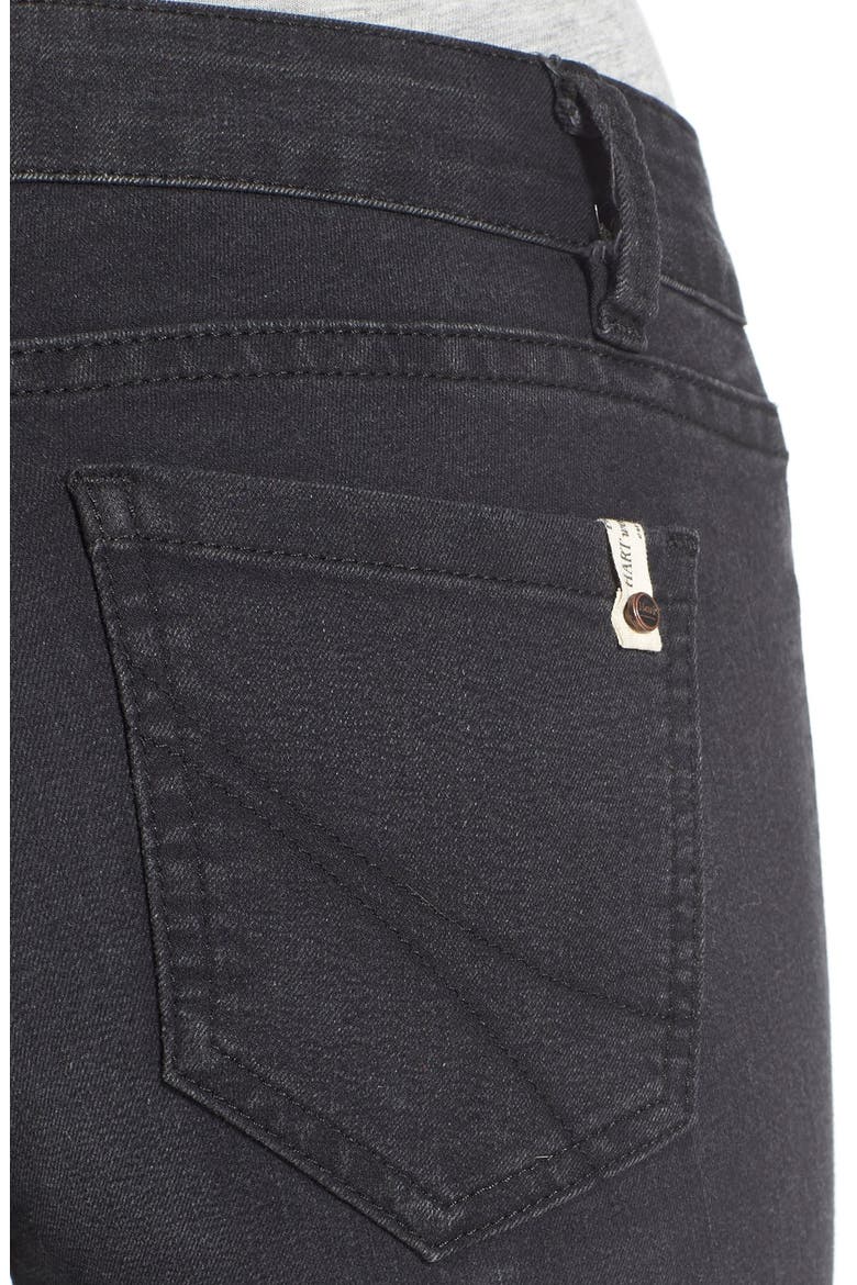 'Yuri' Ankle Skinny Jeans, Alternate, color, BLACK