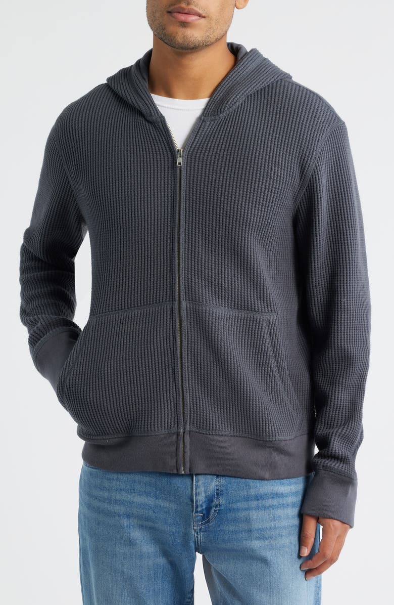 Rails Slade Thermal Zip HOodie, Alternate, color, Ink