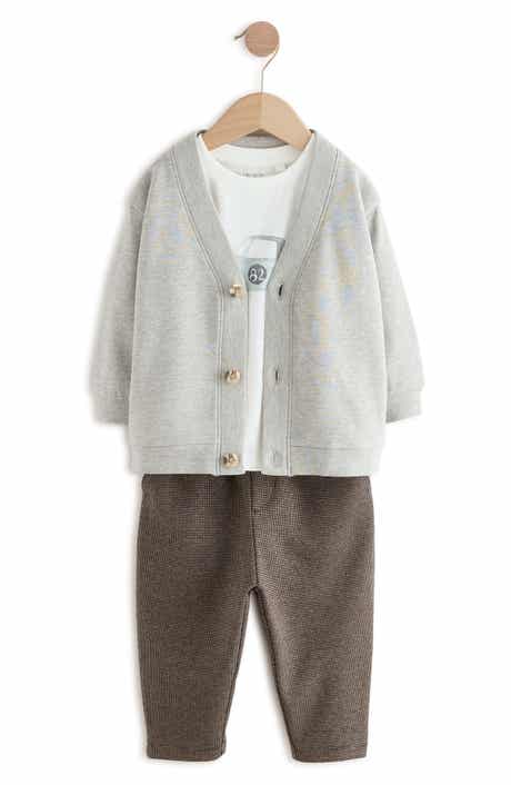 NEXT Kids' Cardigan, Top & Pants Set