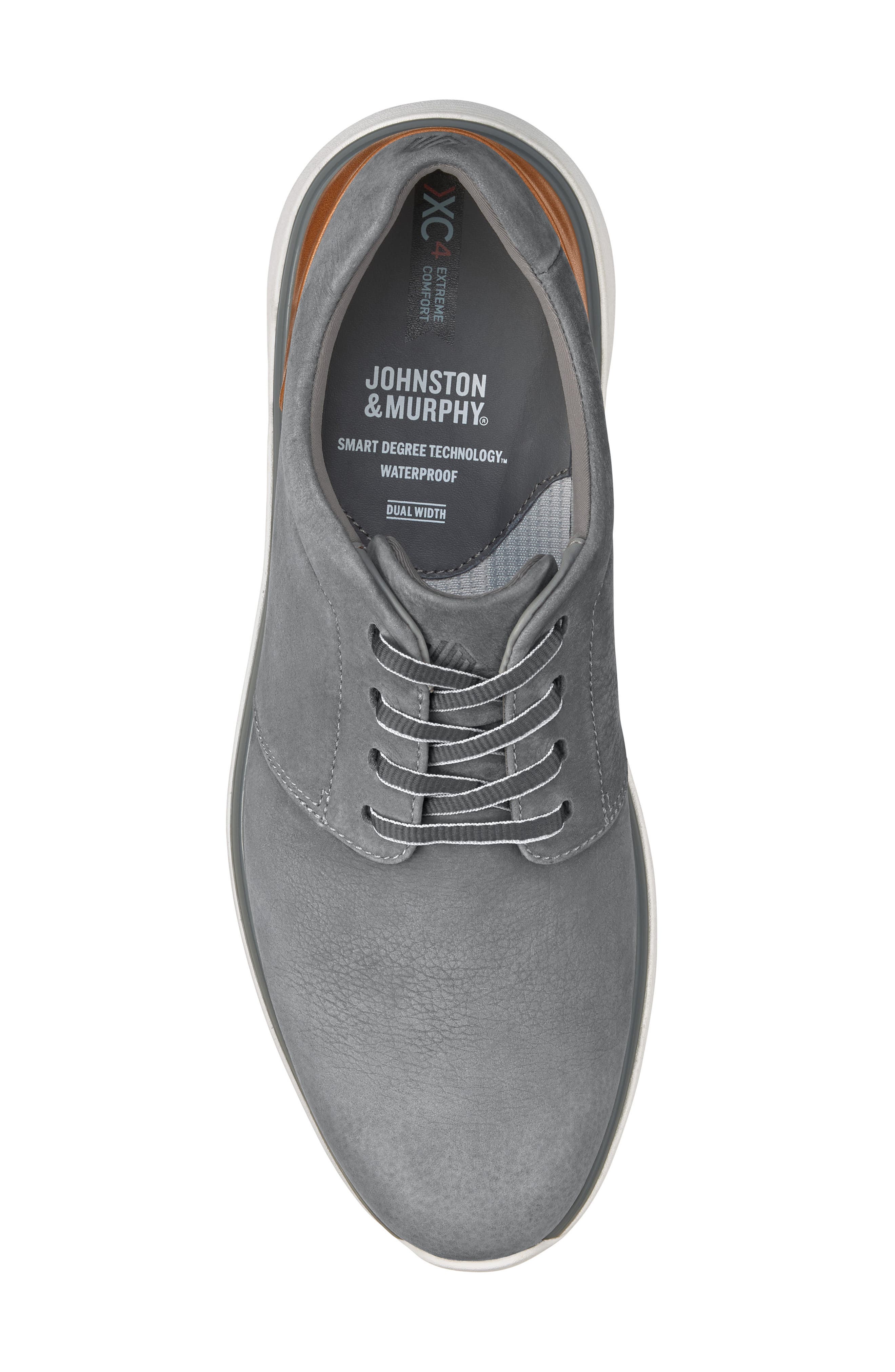 XC4® Prentiss Waterproof Plain Toe Derby, Alternate, color, GRAY TUMBLED NUBUCK