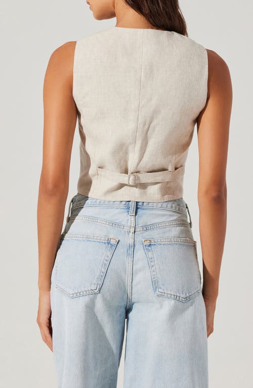 Astr The Label Ossa Bustier Detail Linen Vest