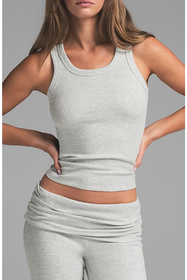 SKIMS Stretch Cotton Rib Scoop Tank (Women) | Nordstrom
