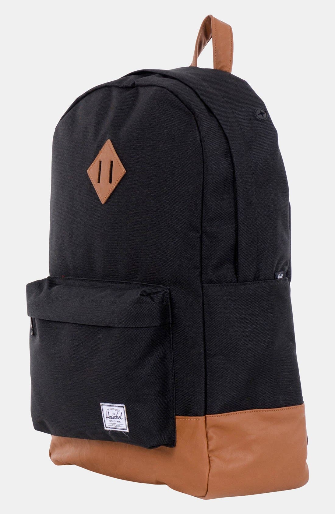 Herschel Supply Co. 'Heritage Plus' Leather Trim Backpack, Alternate, color, 
