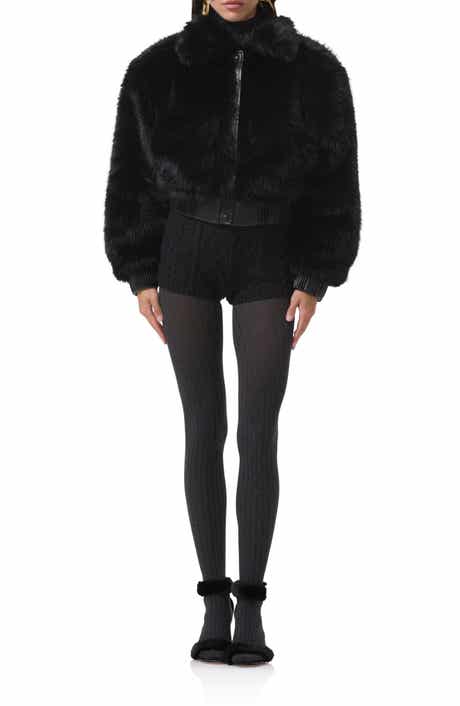 AFRM Adelaide Faux Fur Crop Coat