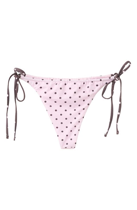 Polka Dot Brazilian Cut Bikini Bottoms