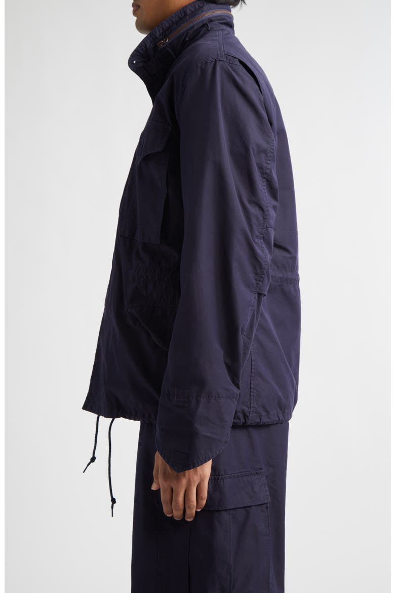 Cotton & Nylon Field Jacket, Alternate, color, NAVY