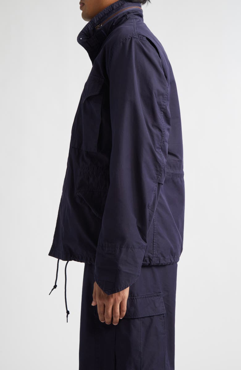 BEAMS Cotton & Nylon Field Jacket, Alternate, color, Navy