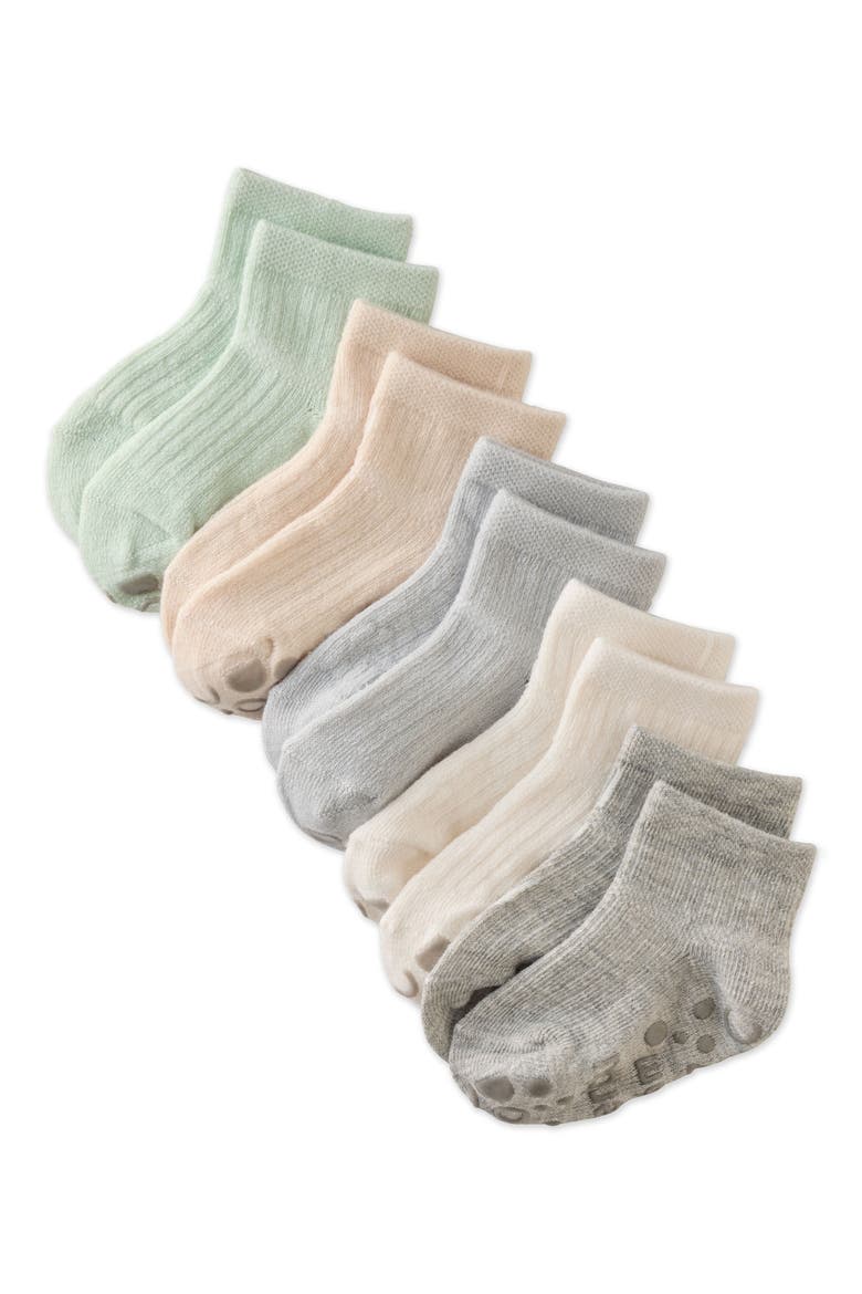 Kids' 5-Pack Zuri Socks, Main, color, SEAFOAM