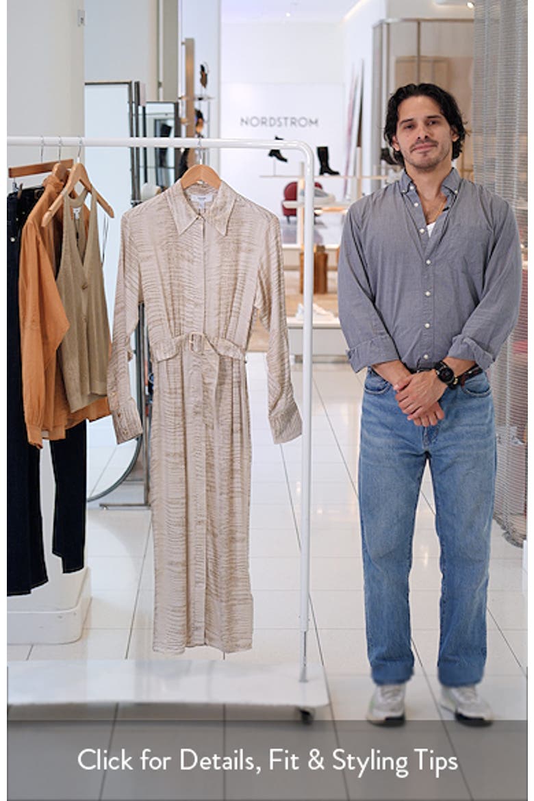 Sienna Abstract Snakeskin Print Shirtdress video