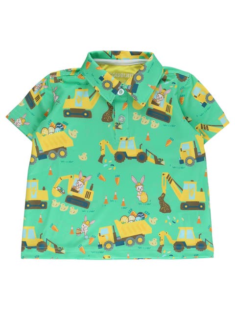 Boys Knit Short Sleeve Performance Polo