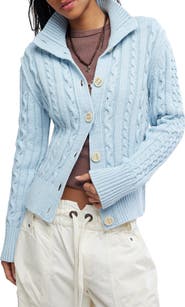 Free People Cable Stitch Cardigan