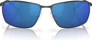 Costa Del Mar Turret 63mm Oversize Polarized Mirrored Rectangular Sunglasses