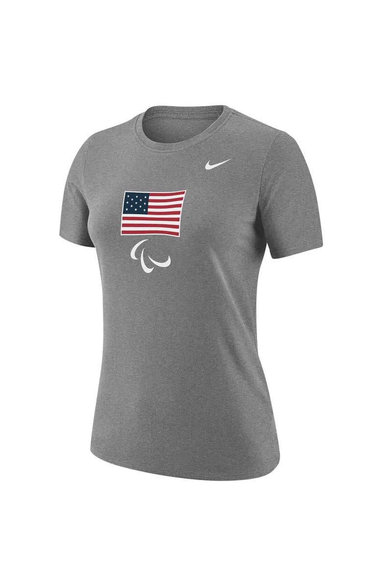 Nike Women's Nike Gray Team USA Paralympic Core T-Shirt, Alternate, color, 