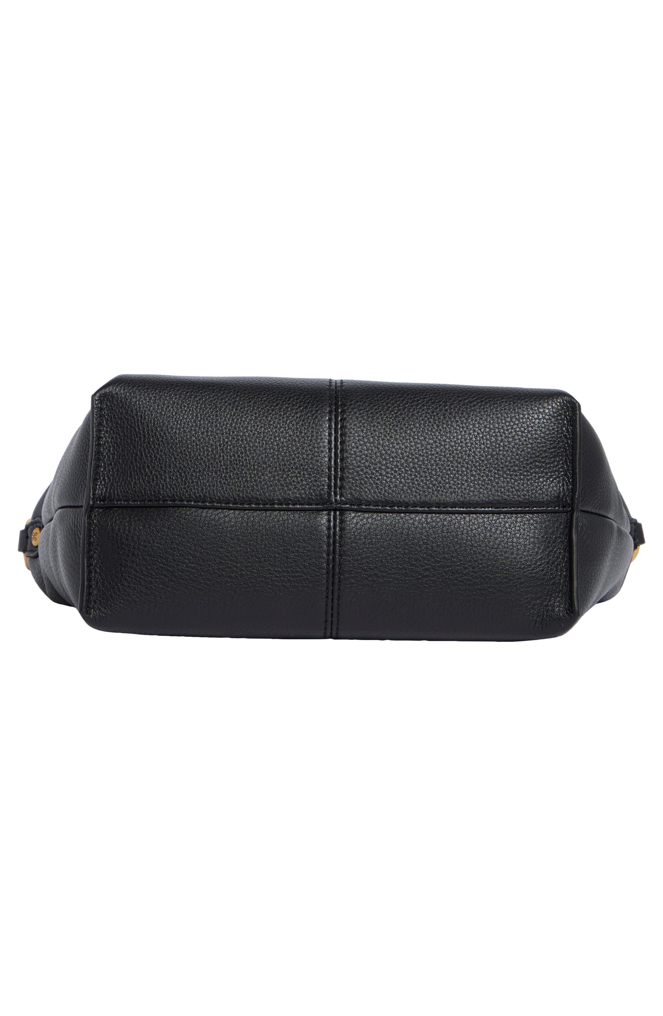 Laguna Leather Crossbody Bag, Alternate, color, BLACK