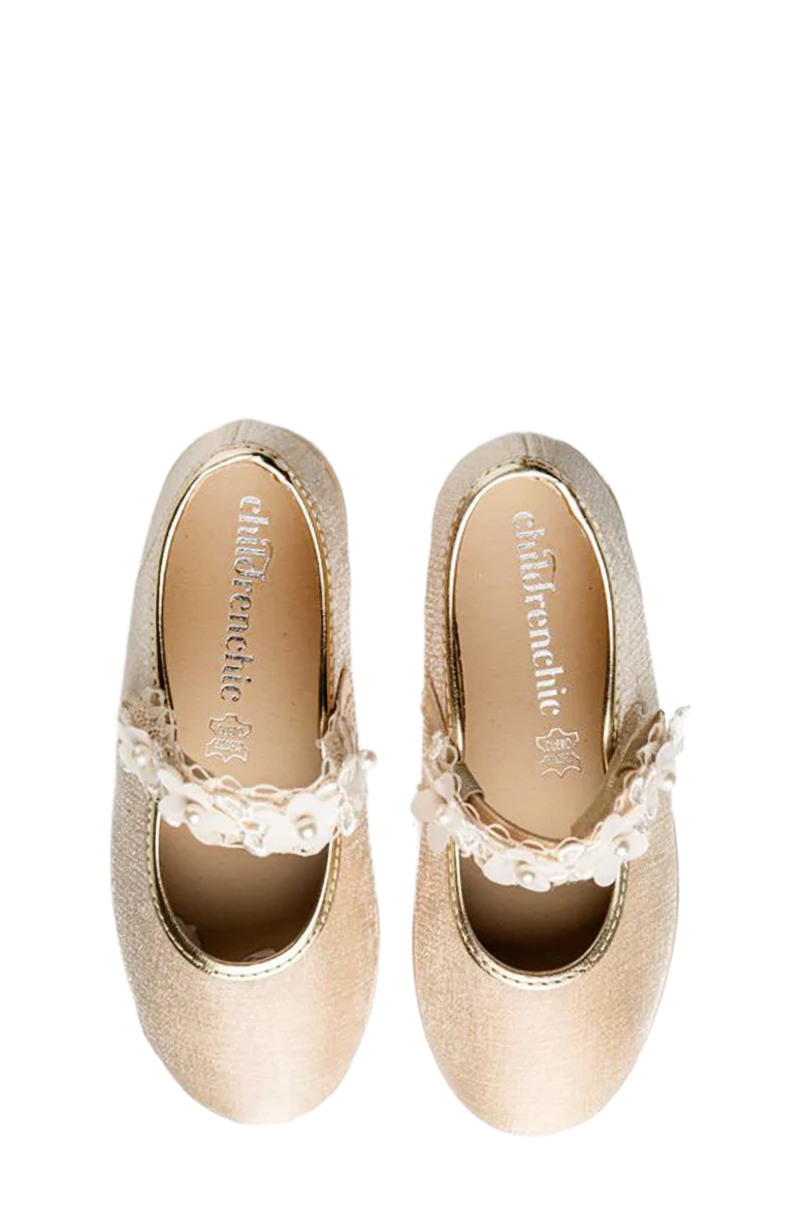 Kids' Flora Mary Jane Flat, Alternate, color, CREAM