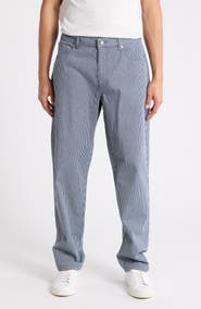 Les Deux Ryder Stripe Cotton Jeans