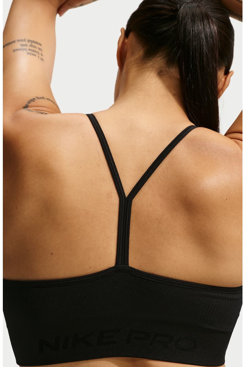 Pro Dri-FIT Seamless Sports Bra, Alternate, color, BLACK