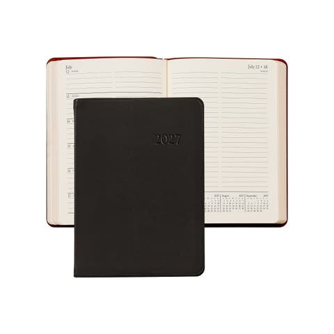 2027 Leather Weekly Notebook