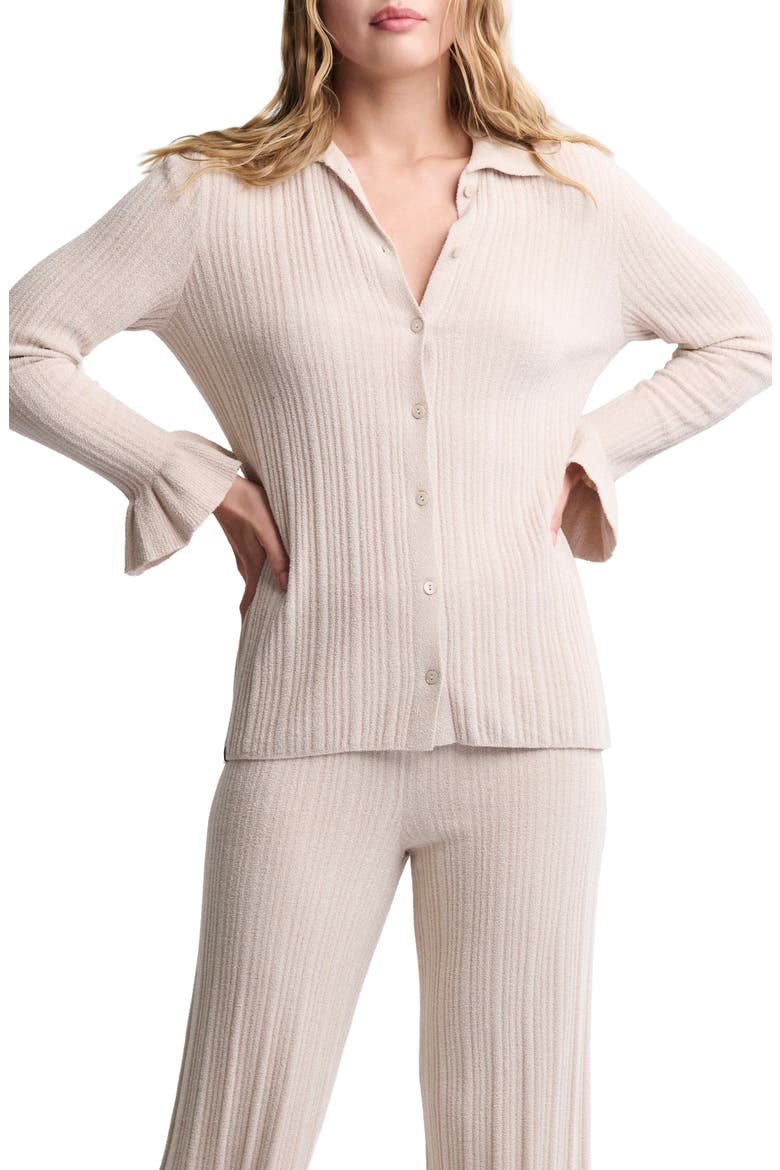 CozyChic® Ultra Lite® Rib Pajama Top, Main, color, STONE