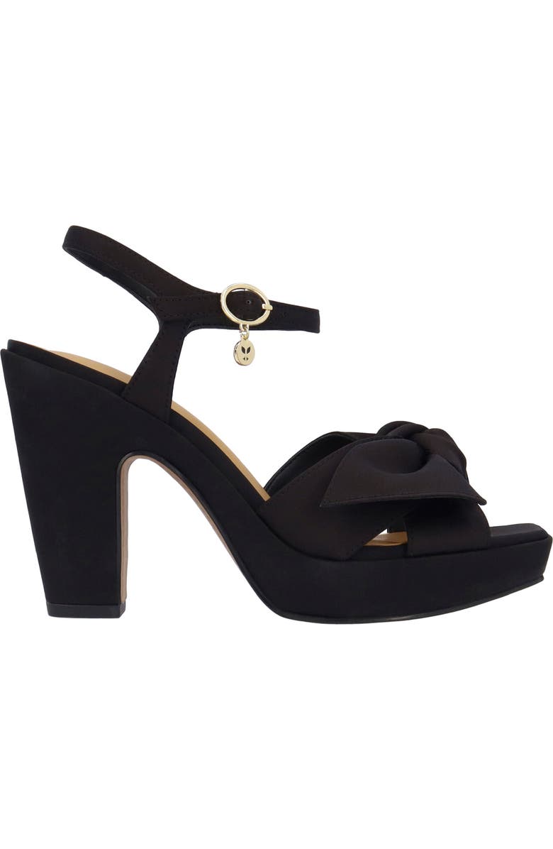 J. Reneé Burkett Ankle Strap Platform Sandal, Alternate, color, Black