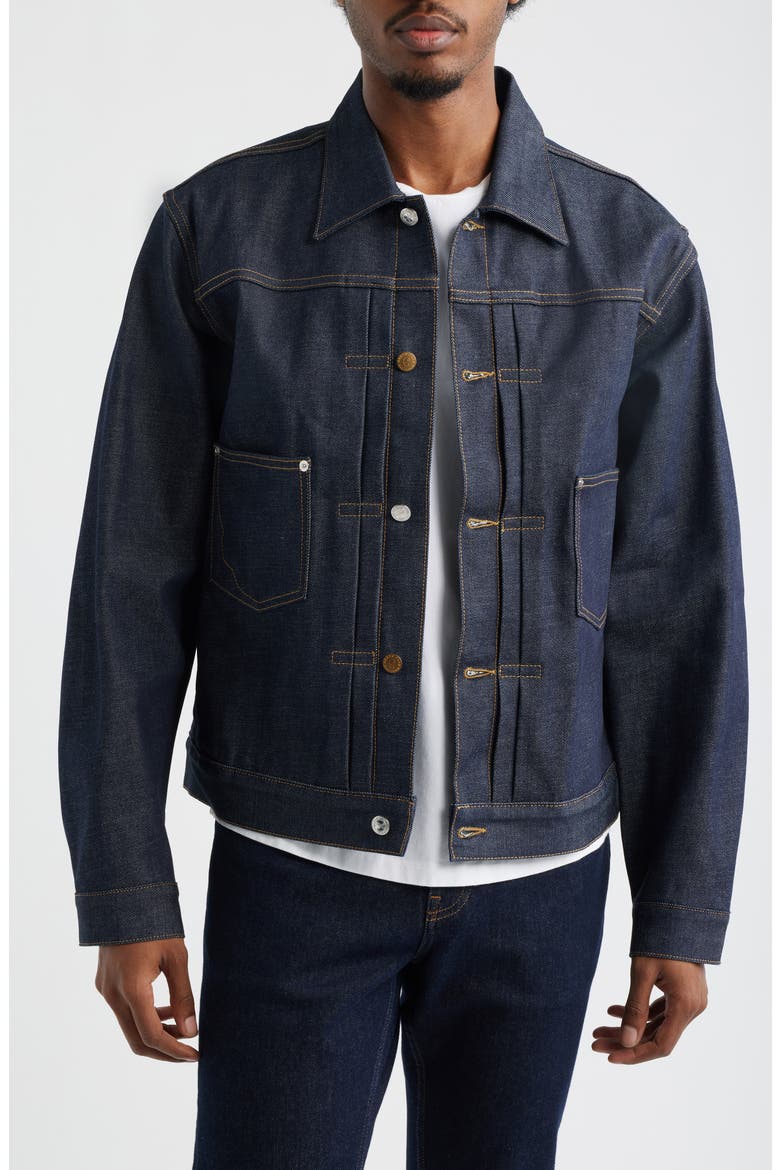 Selvedge Denim Jacket, Main, color, INDIGO