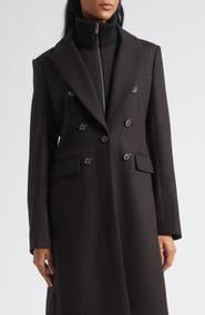Veronica Beard Stryder Double Breasted Dickey Coat