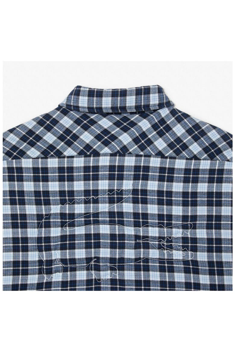 Plaid Flannel Button-Up Overshirt, Alternate, color, QLI METHYLENE/ MULTICO