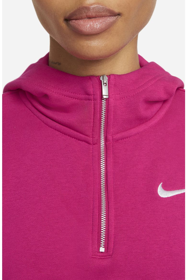 Sportswear Icon Clash Pullover Hoodie, Alternate, color, FIREBERRY/ BLACK/ WHITE