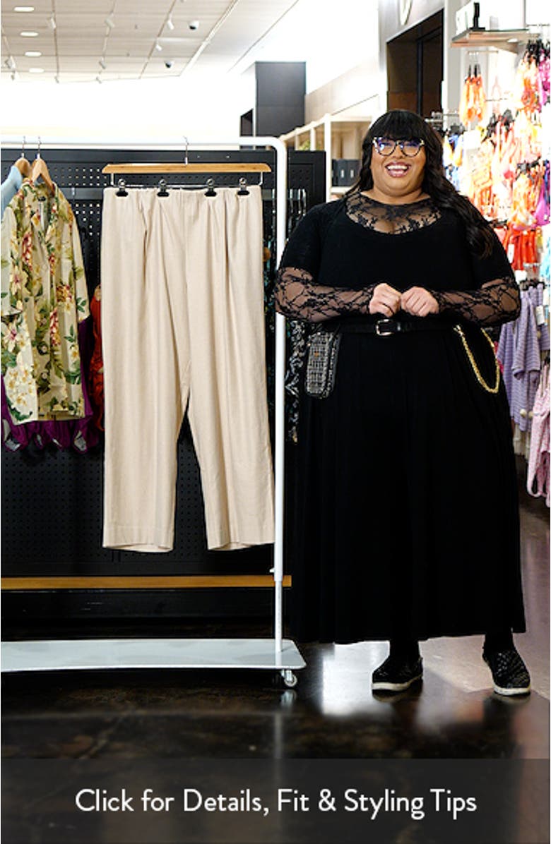 Flannel Pull-On Wide Leg Pants, sales video thumbnail