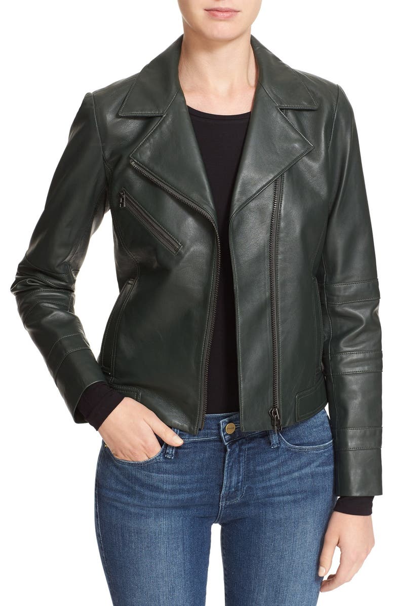 Truth & Pride 'Hip' Leather Jacket, Main, color, 