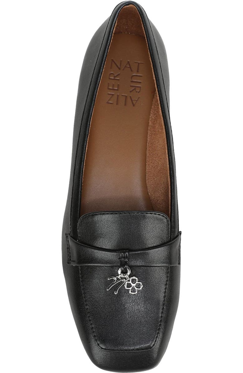 Naturalizer Brody Apron Toe Loafer, Alternate, color, Black