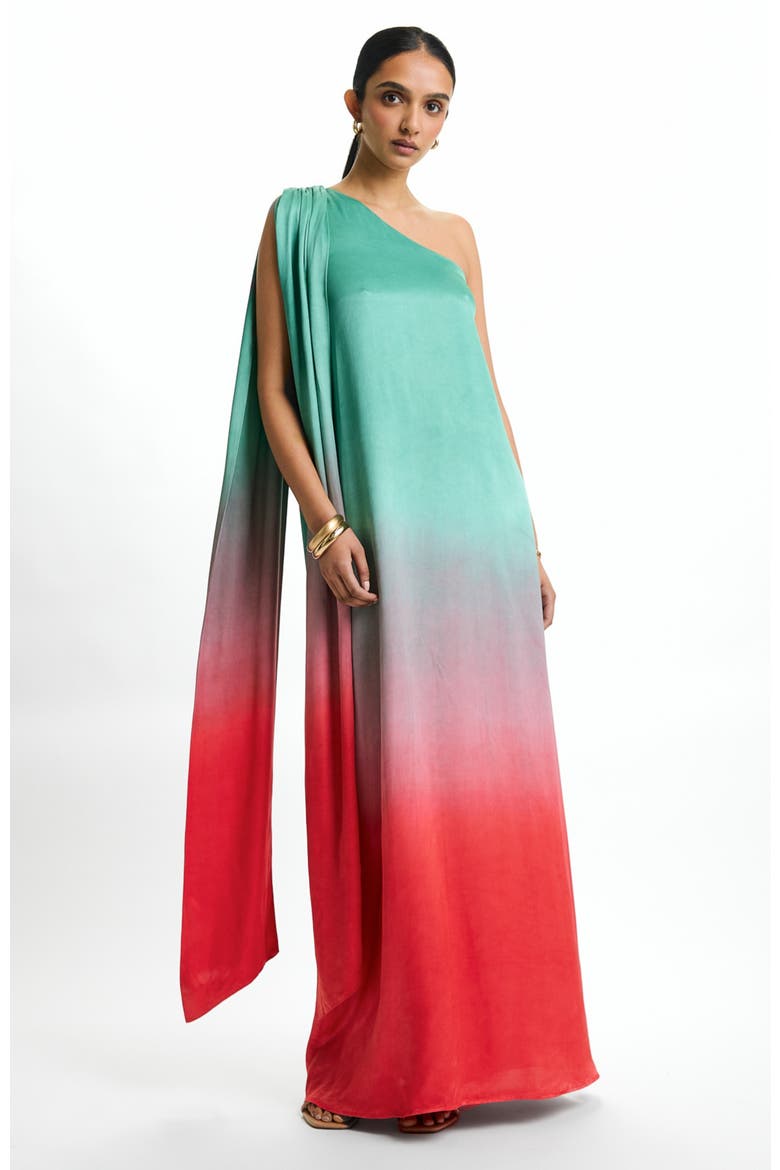 Raya Gown Fsc® Certified Viscose Ombra Popsicle, Main, color, Ombra Popsicle