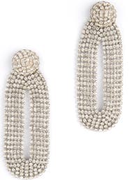 Deepa Gurnani Shyna Crystal Drop Earrings