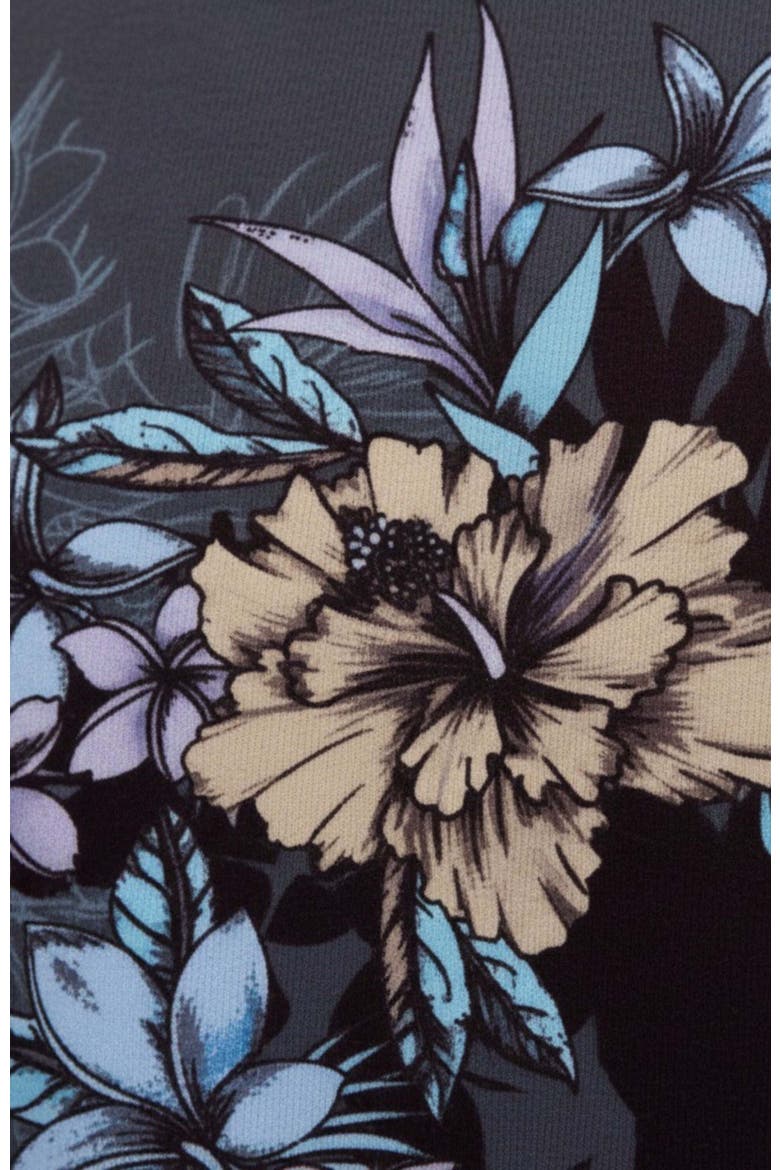 Exotic Floral Mens Printed Zip Jacket, Alternate, color, EXOTIC FLORAL BLACK
