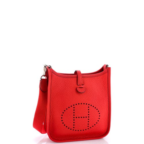 Pre-owned Hermes Hermes Evelyne Bag Gen Iii Clemence Tpm In Red