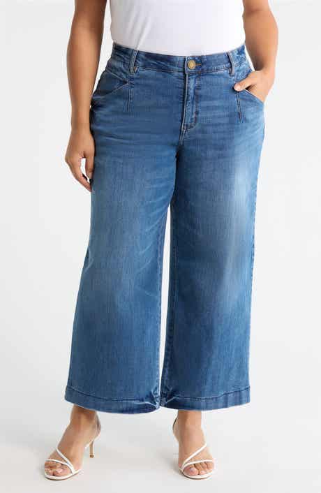 Wit & Wisdom Wyatt Skyrise High Waist Ankle Wide Leg Jeans