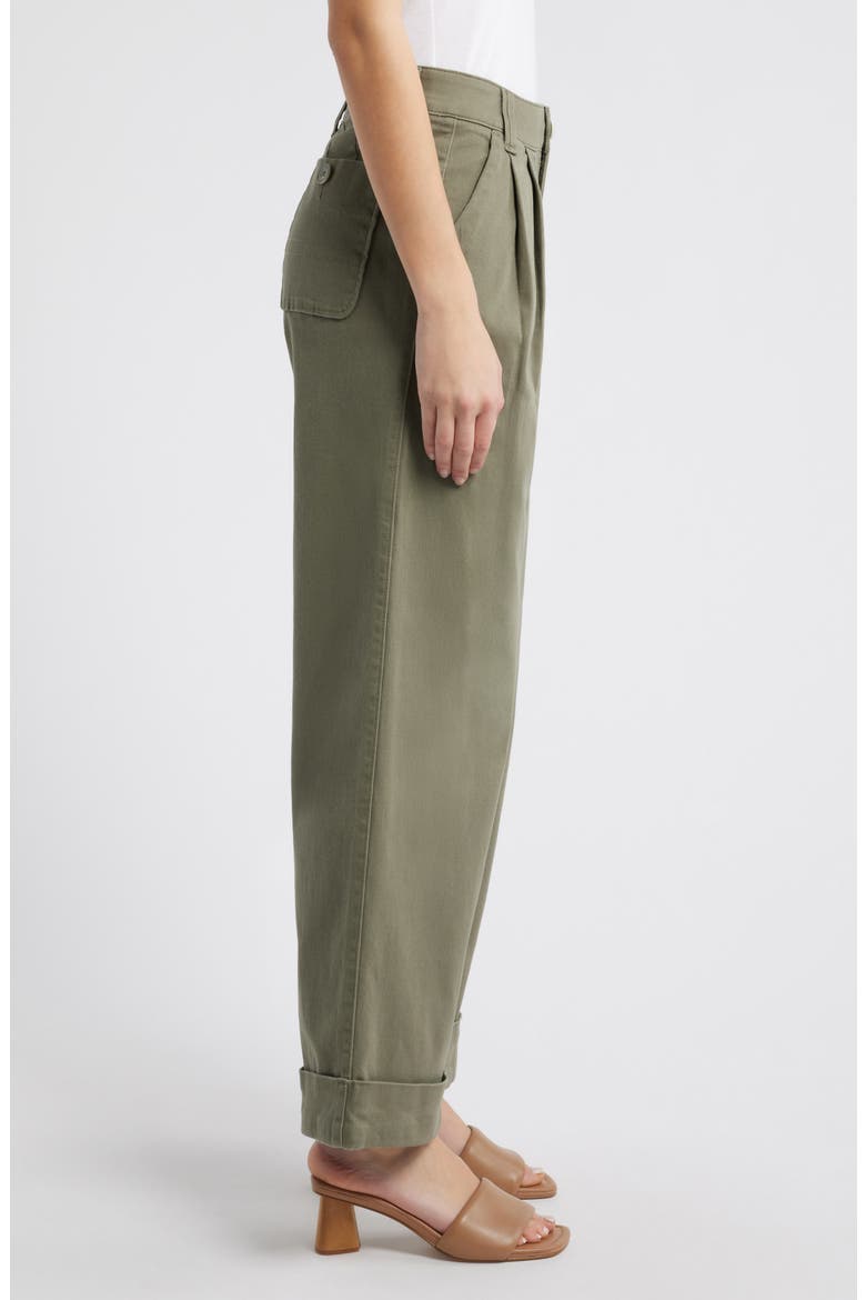 Skyrise Wide Leg Pants, Alternate, color, LAUREL OAK