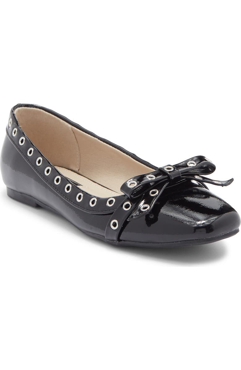 RACHEL Rachel Roy Blink Grommet Bow Flat, Main, color,