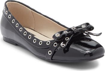 RACHEL Rachel Roy Blink Grommet Bow Flat (Women) Nordstromrack